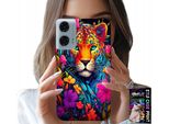 Custodia Per Motorola Moto G85 5G - Motivi Floreali Tigre Tigrotti + Pellicola Protettiva