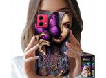 Custodia Per Motorola Edge 40 Neo - Anti Social Butterfly Farfalla Rosa + Foil