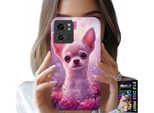 Custodia Per Motorola Edge 40 - Simpatico Chihuahua Su Sfondo Rosa Con Fiori