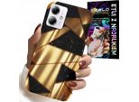 Custodia Per Motorola Moto G14 - Elegante Design Dorato + Pellicola Protettiva Hydro