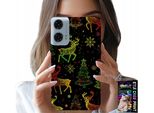 Custodia Per Motorola G24 / G04 - Renna, Fiocco Di Neve, Albero Di Natale + Pellicola Protettiva