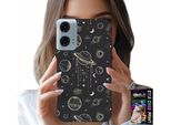 Custodia Per Motorola Moto G35 - Cosmo Pianeti Stelle Luna + Vetro
