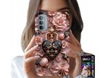 Custodia Per Motorola G31 / G41 - Motivi Femminili Lucchetto Cuore Custodia + Pellicola Protettiva
