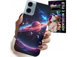 Custodia Per Motorola G24 / G04 - Cosmo Pianeti Stelle Galassia Retro