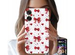 Custodia Per Motorola Moto G55 - Nastri Rossi Motivi Alla Moda