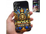 Custodia Per Motorola Edge 50 Pro - Boss Lion Con Corona Su Scudo Custodia + Foil
