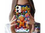Custodia Per Motorola Moto G14 - Pan Di Zenzero, Motivi Natalizi Colorati + Vetro