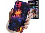 Custodia Per Motorola Edge 40 Neo - Motivi Astratti Colorati + Foil