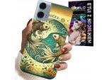 Custodia Per Motorola G34 5G - Segno Zodiacale, Pesci Astronomia + Pellicola Protettiva