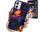 Custodia Per Motorola Moto G14 - Motivi Astratti Colorati + Pellicola Protettiva