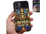 Custodia Per Motorola Edge 40 - Boss Lion Con Corona Su Scudo Custodia + Foil