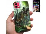 Motorola Edge 40 Neo - Dino Dinozaur Tyranozaur Custodia + Folia