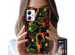 Custodia Per Motorola Moto G14 - Bastoncino Di Zucchero, Vischio, Albero Di Natale + Vetro