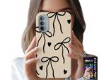 Custodia Per Motorola G31 / G41 - Nastri Beige Con Fiocchi Motivi Alla Moda