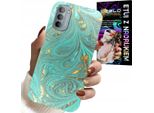 Custodia Per Motorola G31 / G41 - Motivi Marmorizzati + Pellicola In Idrogel