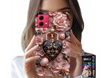 Custodia Per Motorola Edge 40 Neo - Modelli Femminili Custodia A Cuore Con Lucchetto + Lamina