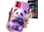Custodia Per Motorola Edge 40 Neo - Modelli Sweet Panda Baby + Foil