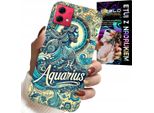 Custodia Per Motorola Edge 40 Neo - Segno Zodiacale, Acquario, Astronomia Plecki