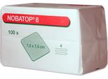 Noba Nobatop 8 Compresse Non Sterili In Tessuto Non Tessuto A 4 Strati 100 Pezzi 7,5 X 7,5 Cm