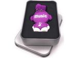 Onwomania Music Man Music Purple Chiavetta Usb In Confezione Regalo Di Alluminio 8 Gb Usb 3.0