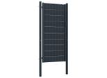 Vidaxl Cancello Di Recinzione In Pvc E Acciaio 100X124 Cm Antracite