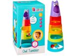 Coppe Piramidali/Attive Con Pista Per Palline Gufo, Bam Bam, Multicolore