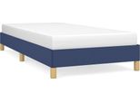 Vidaxl Struttura Letto Senza Materasso Blu 90X190 Cm Tessuto