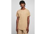 PáNské TričKo Urban Classics Long Shaped Turnup Tee Unionbeige - S