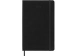 Calendario Settimanale Moleskine 12 Mesi 2024, L/A5, 1 Wo = 2 Pagine, Orizzontale, Copertina Rigida, Nero