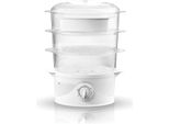 Adler Ad 633 Cuocitore A Vapore 3 Cestelli Freestanding 800 W Bianco