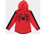 Spider-Man - Miles Morales - Felpa Con Cappuccio Per Ragazzi Rosso-122/128