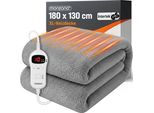 Monzana® Coperta Elettrica Riscaldante 180X130 Cm 120W 10 Livelli Di Calore Protezione Surriscaldamento Lavabile