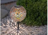 Luce Da Giardino A Led In Metallo Con Picchetto A Terra, Sfera Solare Ø 18 Cm
