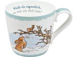 KöNitz WeißT Du Eigentlich Becher, Winter, Tasse, Kaffeetasse, Bone China, Hasen, 415 Ml, 11 2 057 1527