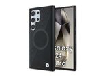 Bmw Bmhms24L23Rtpk S24 Ultra S928 Czarny/Nero Custodia Rigida In Pelle Mezza Texture E Cerchio Magsafe