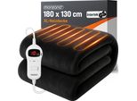 Monzana Coperta Elettrica Riscaldante 180X130Cm 10 Livelli Calore Timer Spegnimento Automatico Sottocoperta Letto