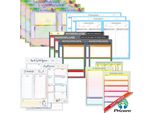 Set Completo Di Planner Pricaro "Allerlei"", Azzurro, 4 Pezzi"