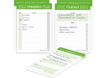 Pricaro Planner Trio "Typo-Verde"" A6, 5 Pezzi"