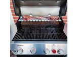 Multistazione In Acciaio Inox | Scaldavivande Per Weber Genesis Ii Serie 400 | Con Portabacchette | Extra Profondo