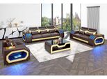 Sofagarnitur 3Tlg Braun Set Jvmoebel