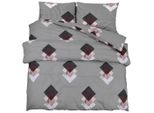 Vidaxl Set Di Biancheria Da Letto Grigio 240X220 Cm Cotone