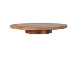 Vassoio Da Portata Rotondo Excellent Houseware, Legno Di Acacia, 37X5 Cm, Marrone