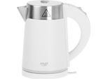 Adler | Bollitore | Ad 1372 | Elettrico | 800 W | 0,6 L | Plastica/Acciaio Inox | Base Girevole A 360° | Bianco