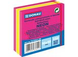 Donau Mini Cubo Adesivo 50X50Mm, 1X250 Carte, Neon-Pastello, Rosa Misto