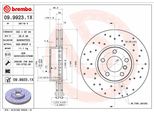 Brembo 09.9923.1X - Disco Freno Oe 34116771985 Per X5 (E70), X5 (F15, F85), X6 (E71), X6 (F16)