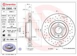 Brembo 09.C895.1X - Oe 4E0615301AD Disco Freno Per A6 (4F), A8 (4E)