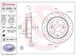 Brembo 08.D429.1X - Disco Freno Oe 58411D3000 Per Sportage (Ql, Qle), Tucson (Tl)