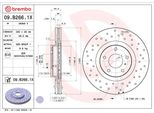 Brembo 09.B266.1X - Disco Freno Oe 40206EG000 Per Maxima Vi (A34), Murano I (Z50), Murano Ii (Z51)