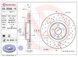 Brembo 09.9586.1X - Oe 30736313 Disco Freno Per S60 Ii (134), S80 Ii (124), V60 I (155, 157), V70 Iii (135), XC70 Ii (136)