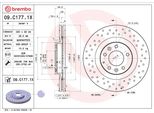 Brembo 09.C177.1X - Disco Freno Oe EH143325X Per CX-7 (Er), CX-9 (Tb)
